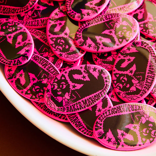 Black Cat Pinback Button