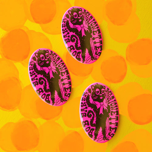 Black Cat Oval Magnet