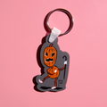 Gary Baseman Grumpy Pumpkin Keychain