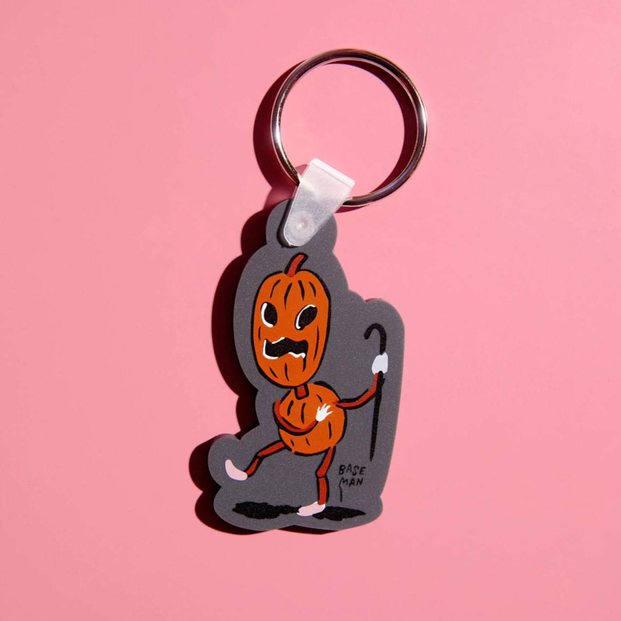 Gary Baseman Grumpy Pumpkin Keychain