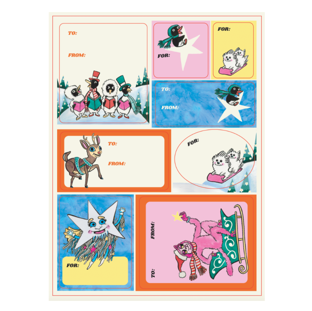 gentle thrills Gift Tag Stickers