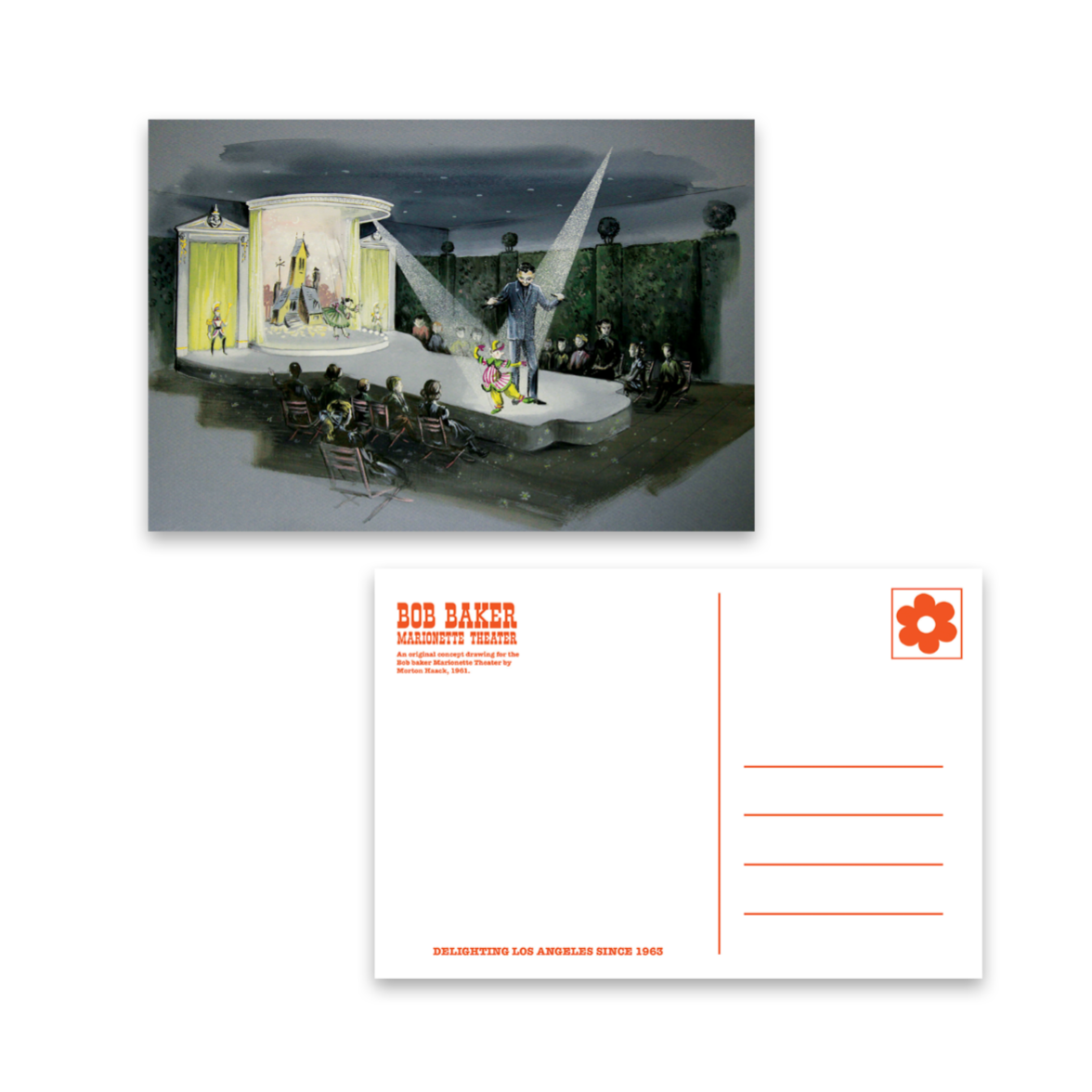 Bob Baker Marionette Theater Postcards