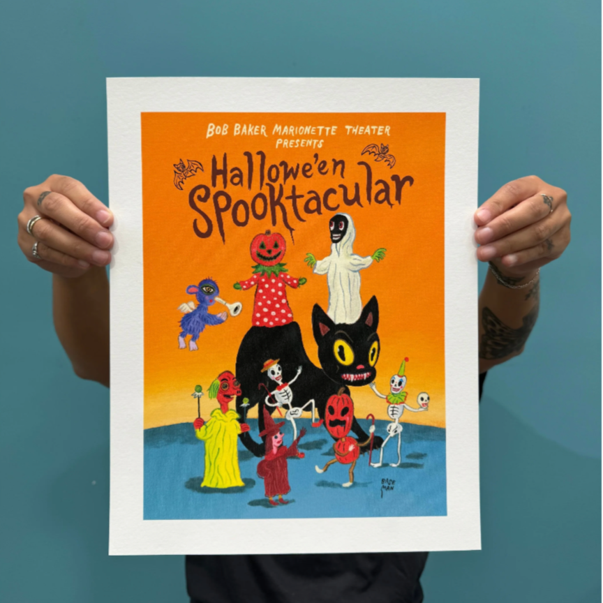 Gary Baseman Fundraiser Spooktacular Art Print - Signed