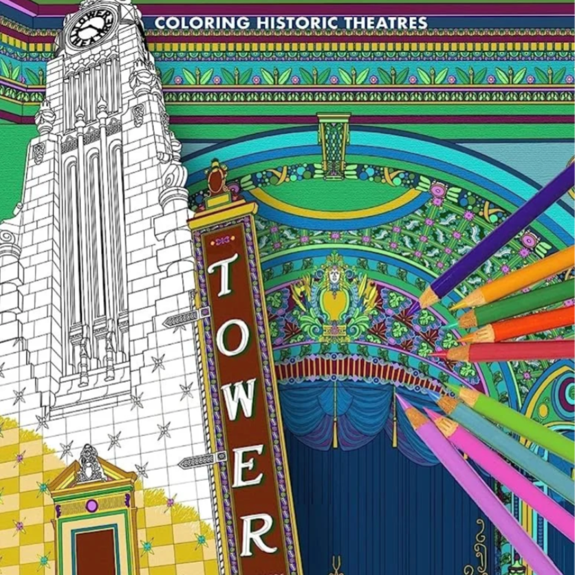Historic Theaters: Tower Theater Coloring Book