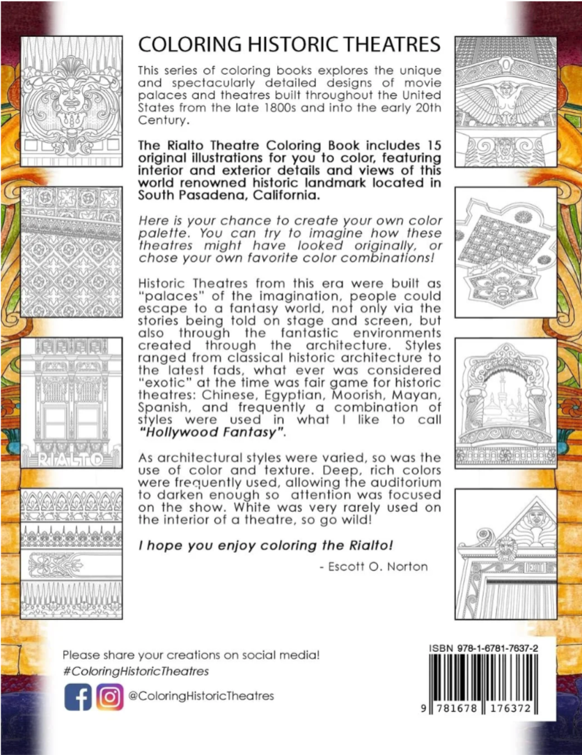 Historic Theaters: Tower Theater Coloring Book