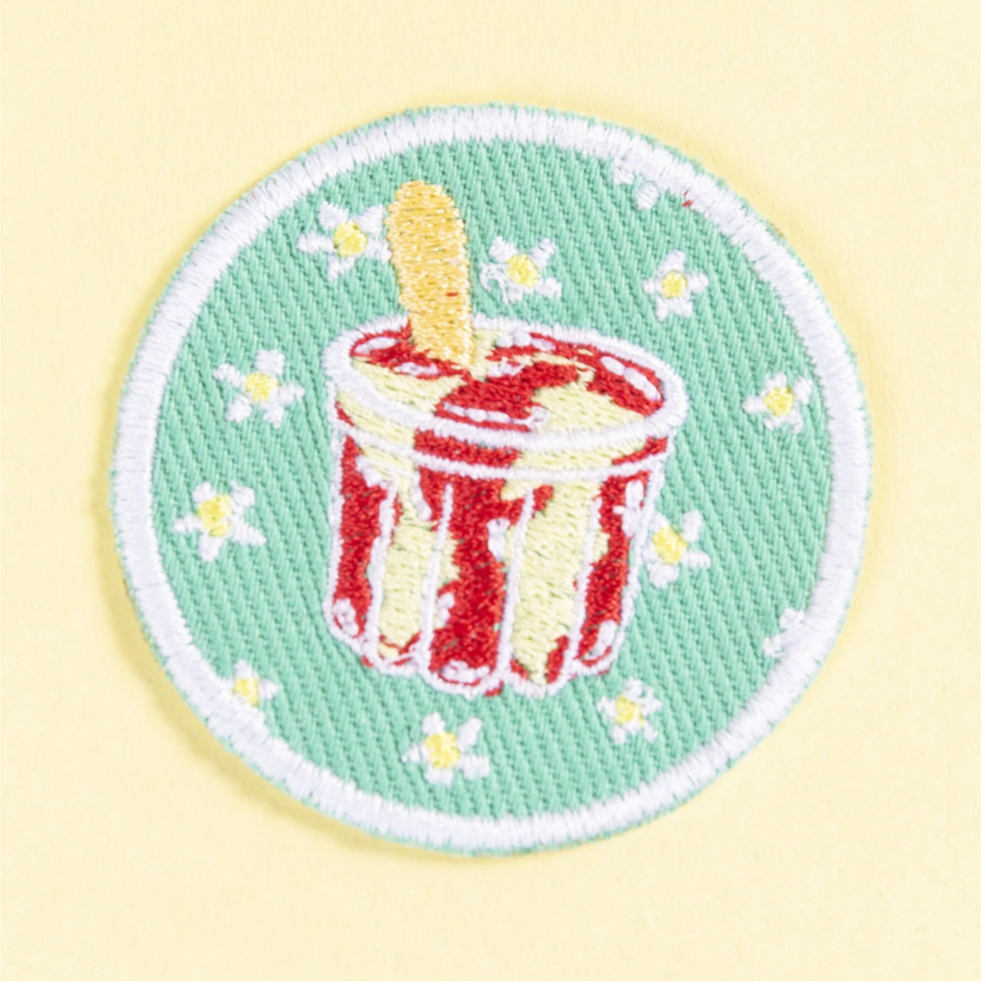 Ice Cream Cup Iron-on Patch