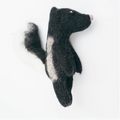Wool Skunk Finger Puppet