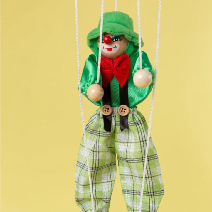 Toy Clown Marionette