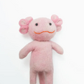 Wool Axolotl Finger Puppet