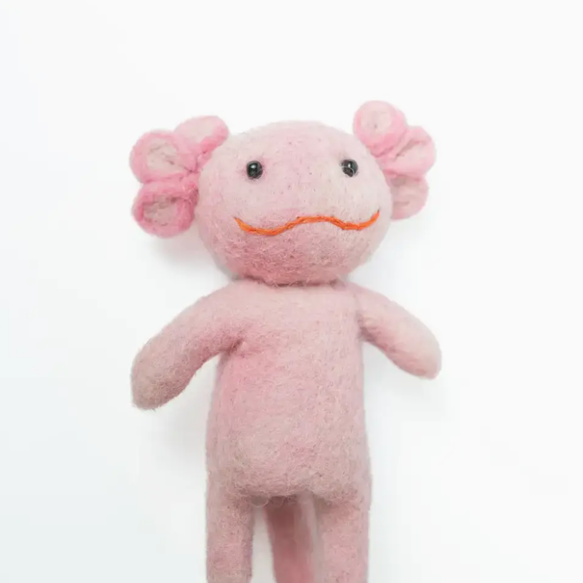 Wool Axolotl Finger Puppet