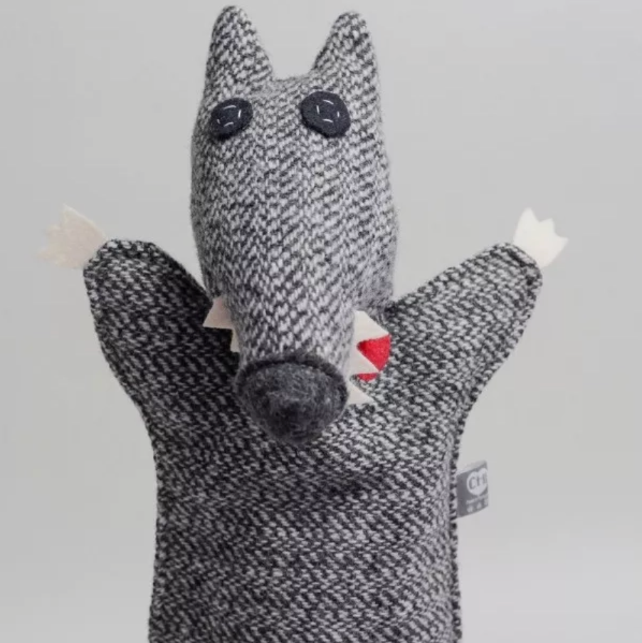 Coyote Wool Hand Puppet