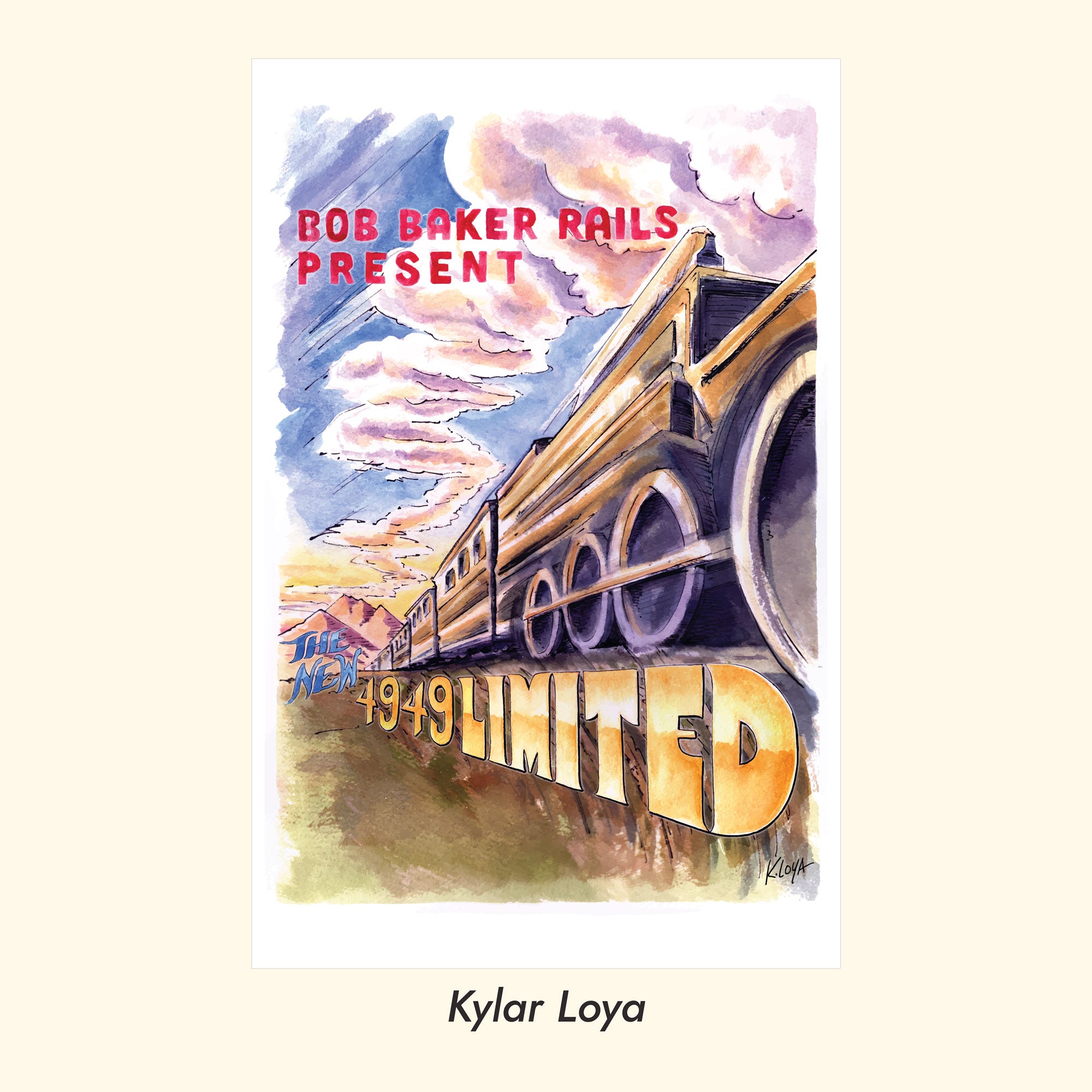 Bob Baker Rails Travel Poster